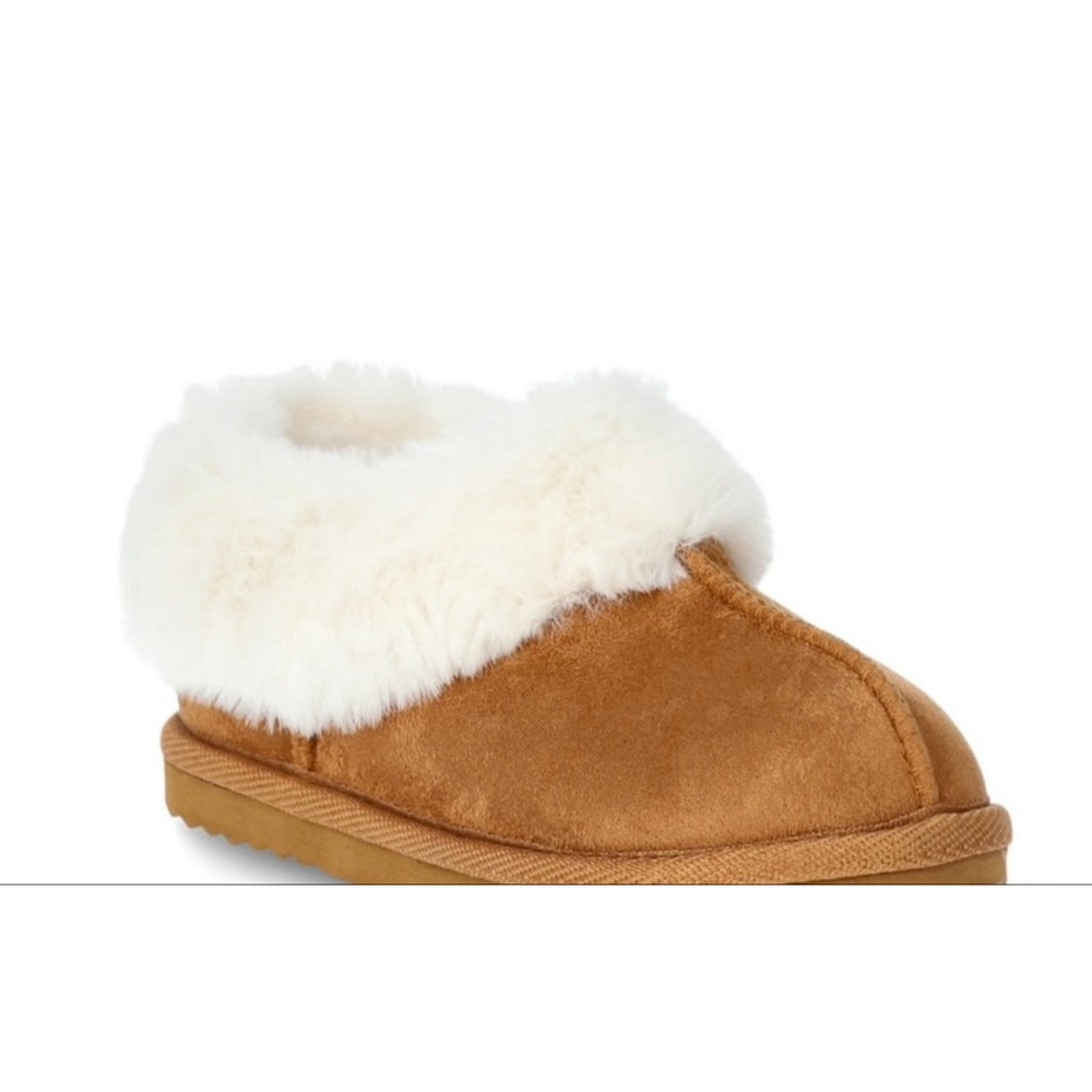 NEW FAUX FUR TRIM SLIPPER-SIZE 5/6 - Picture 6 of 10